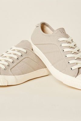 Organic Cotton Lace Up Trainers