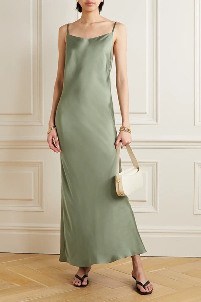 Chloe Silk-Satin Maxi Dress  from Anine Bing 