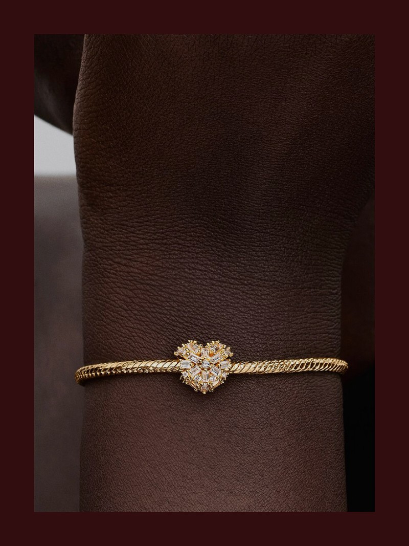 Sparkling Heart Charm