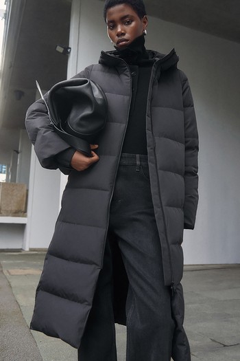 Recycled-Down Longline Puffer Coat from COS