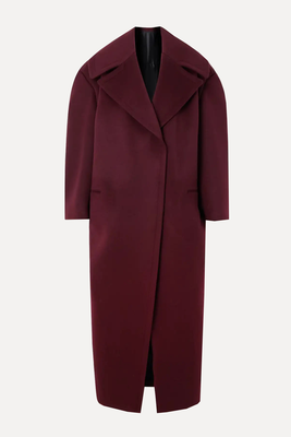 Oversized Embellished Wool & Cashmere-Blend Coat 