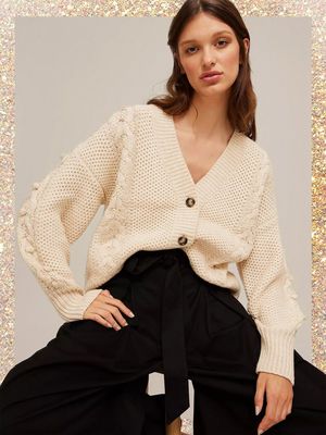 Cable Knit Panel Cardigan, £79 | Somerset By Alice Temperley