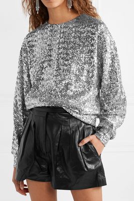 Olivia Sequined Jersey Blouse from Isabel Marant