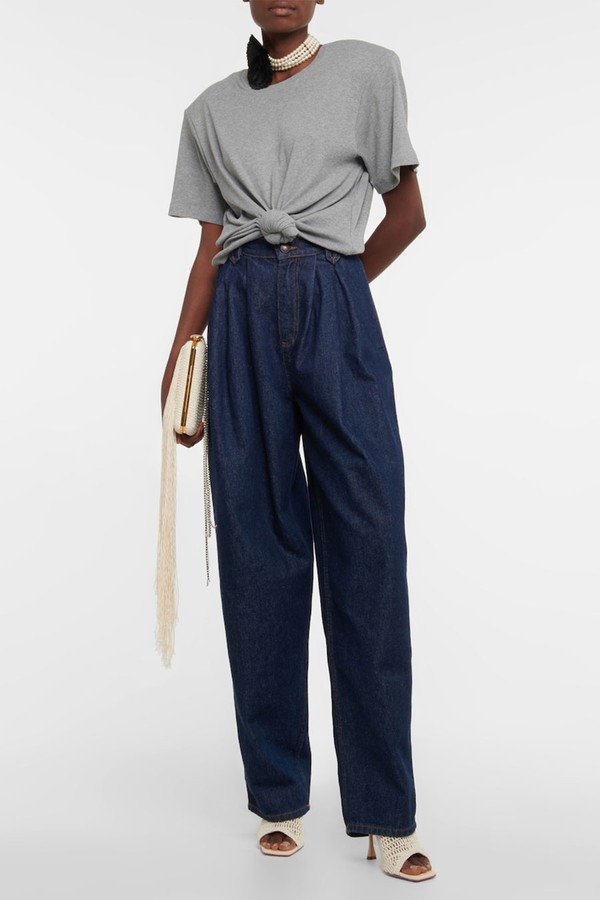 Cropped Cotton-Blend T-Shirt from Magda Butrym