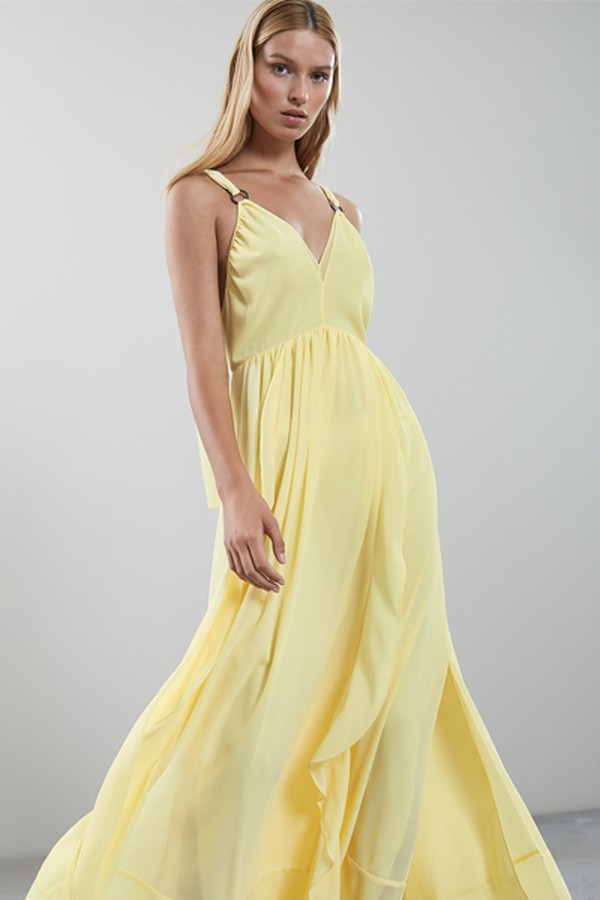 Ruffle Detail Maxi Dress from Reiss Carlotta