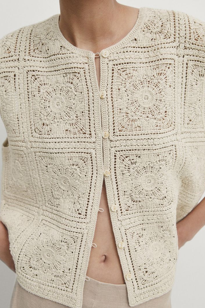 Crochet Vest from Massimo Dutti