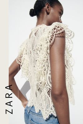Ruffled Lace Top from Zara
