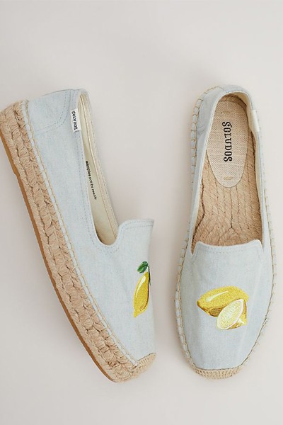 Lemon-Print Espadrille from Anthropologie