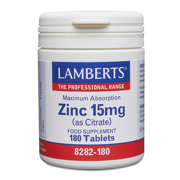15mg Zinc180 Tablets from Lamberts