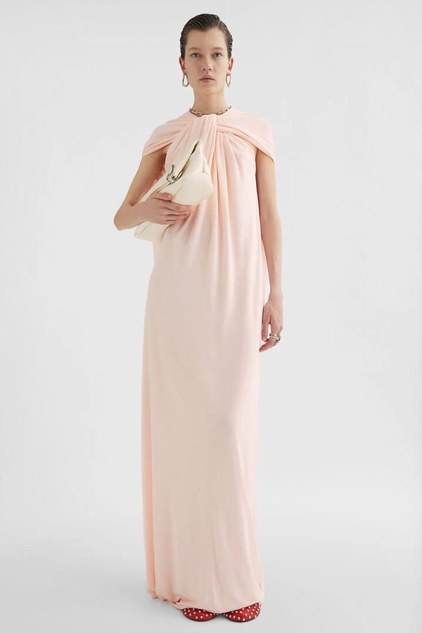 Crêpe Draped Dress