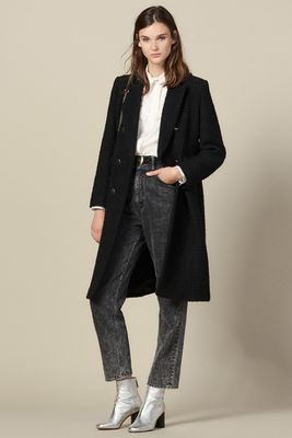 Long Fitted Wool Coat from Sandro