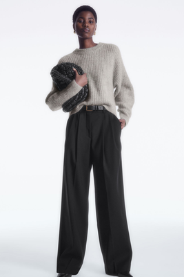 Wide-Leg Tailored Wool Trousers  from COS