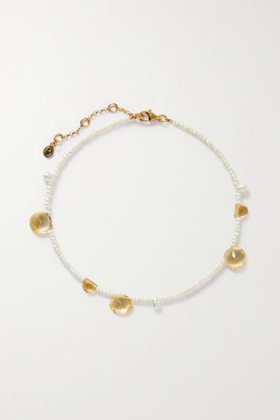 The Sun Recycled Gold Vermeil Anklet from By Pariah 