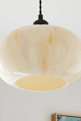 Lacey Alabaster Glass Easy Fit Pendant