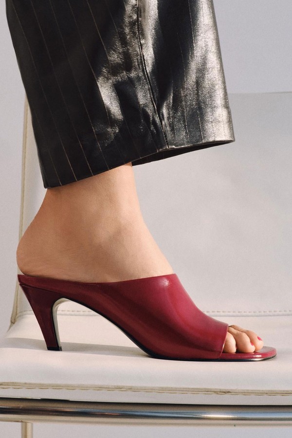 Leather Mule Sandals from Zara