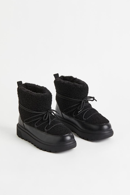 Warm-Lined Padded Boots from H&M