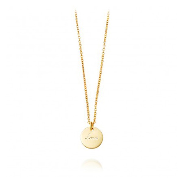 Tiny Love Disc Pendant Necklace from Astley Clarke
