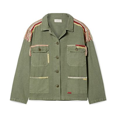 The Sergeant Embroidered Cotton-Canvas Jacket from The Great
