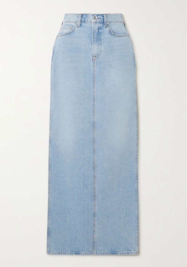 Amara Denim Maxi Skirt from GRLFRND 