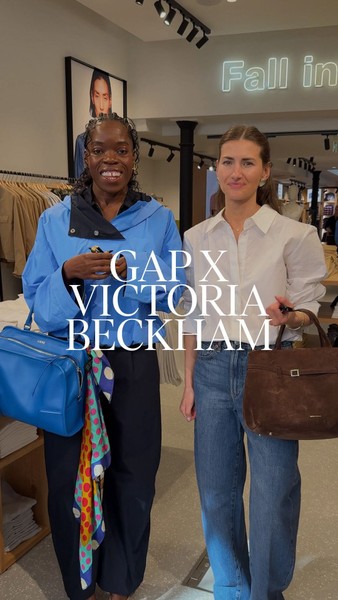 AD Nana and Florence headed to Gap Covent Garden to check out the new @UKGAP X @VICTORIABECKHAM collection in person. Watch on to see the pieces they’ll be wearing on repeat.#GapxVictoriaBeckham