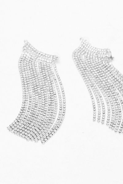 Did You Ear Diamante Cuff Earrings