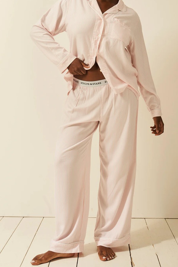 Soft Brushed Woven Pyjama Bottoms from Stripe & Stare