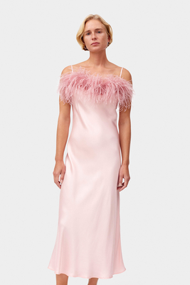 Boheme Slip Dress With Feathers from Sleeper