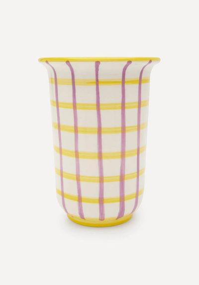 Gingham Utensils Holder from Vaisselle