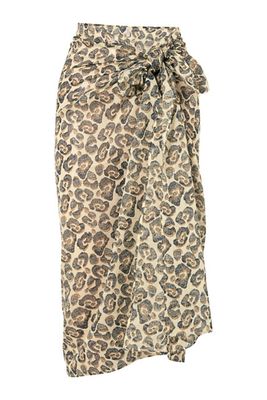 Wild Leopard Print Cotton Voile Pareo from Eres