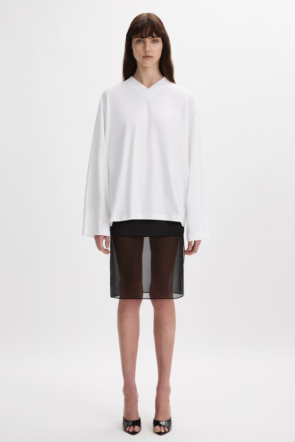 V-Neck Long Sleeve T-Shirt