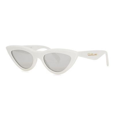 White Mirrored Cat-Eye Sunglasses from Harvey Nichols