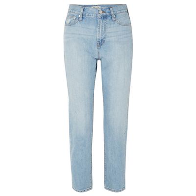 The Perfect Summer Cropped High Rise Straight Leg Jeans  from Madewell