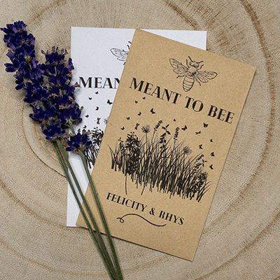 Personalised ‘Meant To Be’ Seed Packets from Cotswold Creates
