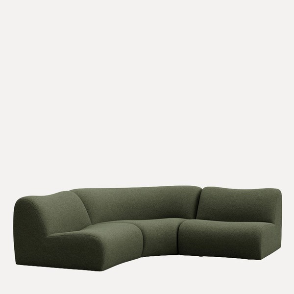 1977 Outdoor Modular Sofa With Curved Corner from King