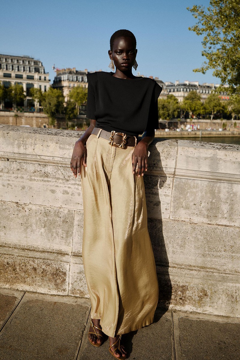 Knit Top With Shoulder Pads