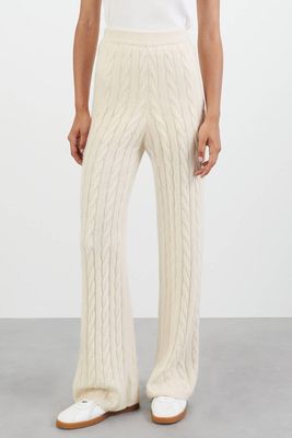 Cable Knit Pants from Soft Goat 