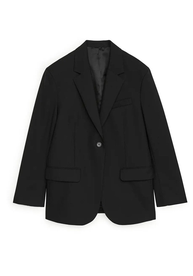 Oversized Wool Hopsack Blazer from Arket