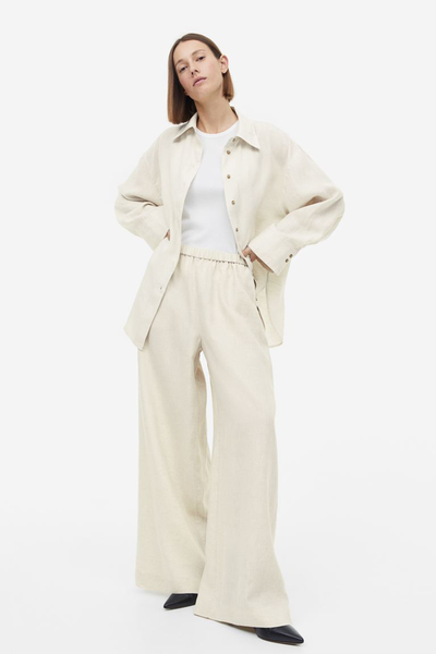 Wide Linen Trousers