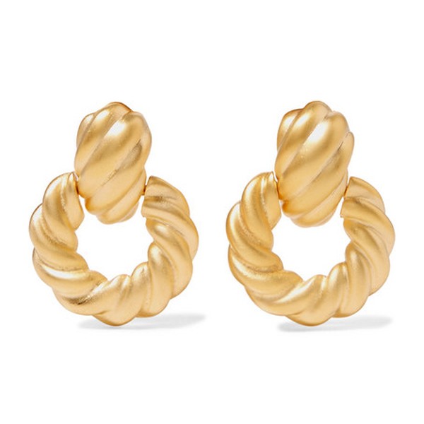 Gold Tone Earrings from Kenneth Jay Lane