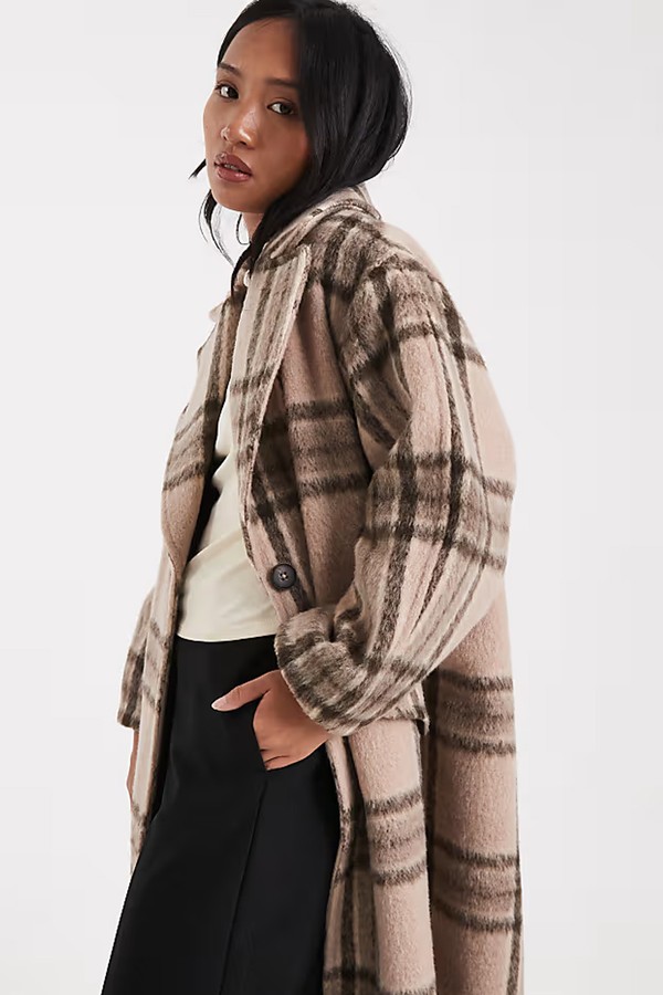 Petite Brushed Formal Chuck On Coat