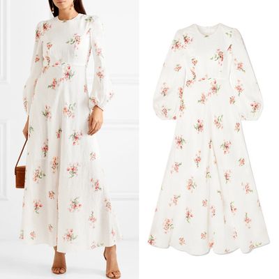 Heathers Floral Print Cotton Voile Maxi Dress from Zimmermann