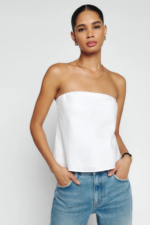 Spritz Linen Top from Reformation