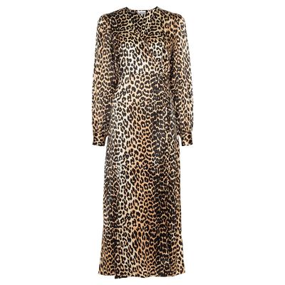 Leopard Print Midi Dress from Ganni
