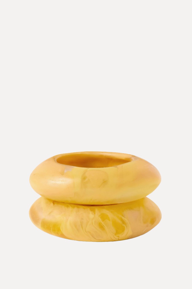 Rock Medium Set Of Two Resin Bangles from DINOSAUR DESIGNS