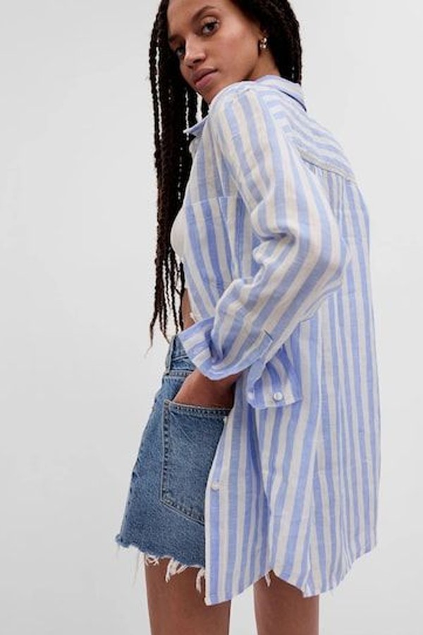 Linen Boyfriend Shirt from Gap