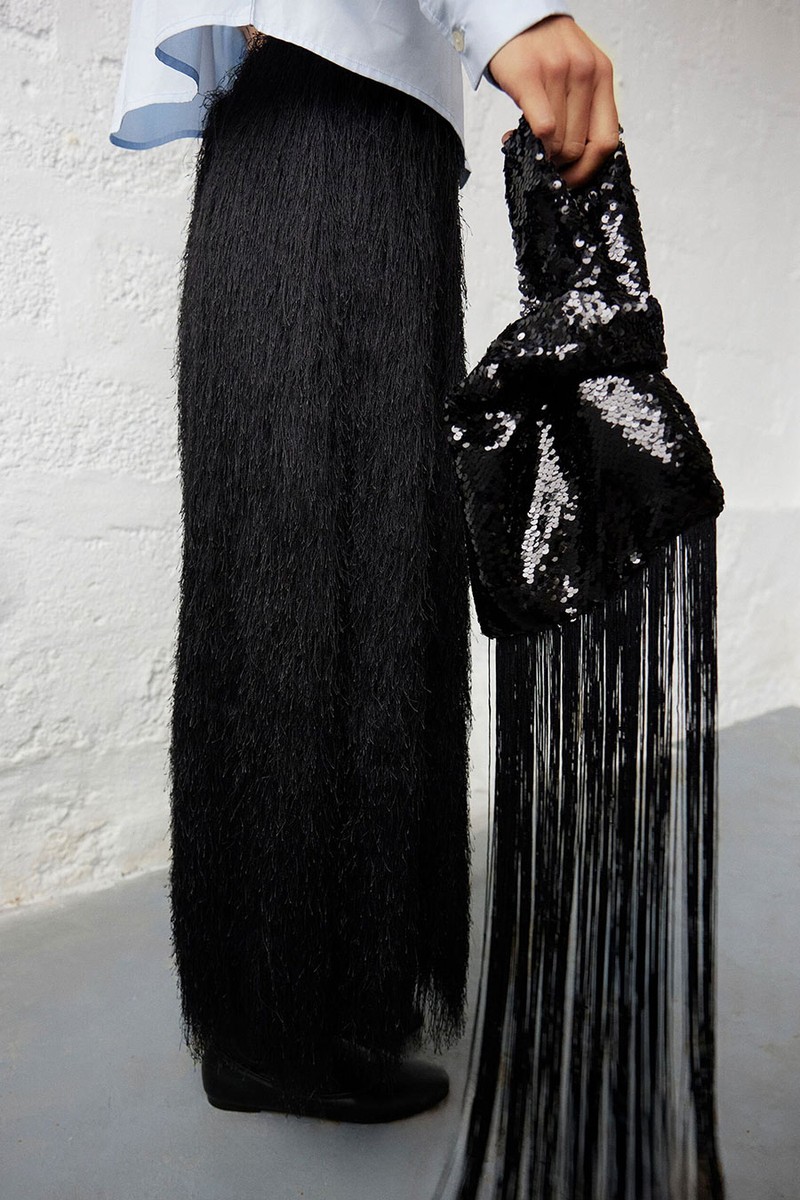 Party Bag With Sequins & Fringes from Parfois