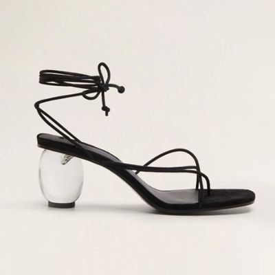 See-Through Heel Sandals from Mango