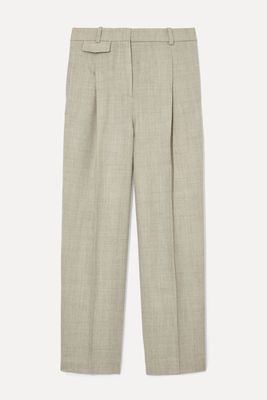 Pleated Wide-Leg Wool Trousers from COS