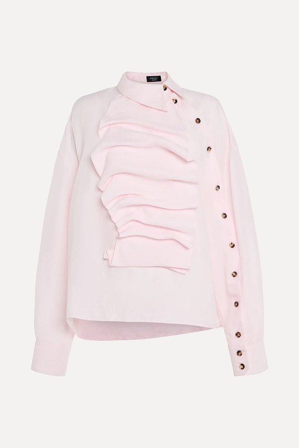 Voluminous Bib-Front Shirt from A.W.A.K.E. Mode