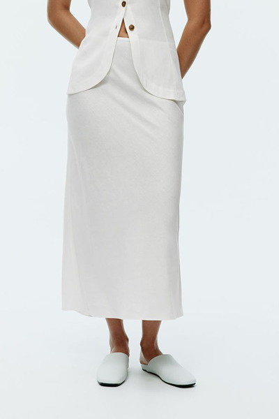 Linen Blend Skirt from ARKET